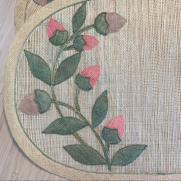 Woven Rattan Placemats Set of 6 - Picture 6 of 7